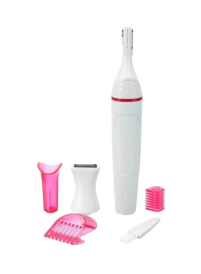 5 In 1 Electric Eyebrow Razor White/Pink - Image 2