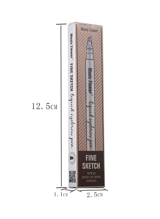 Music Flower - Fine Sketch Liquid Eyebrow Pen Brown - Image 1