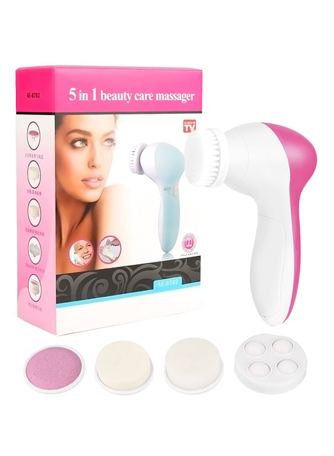 5-In-1 Beauty Care Massager Pink/White - Image 1