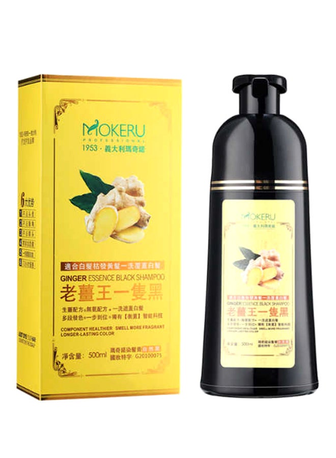 MOKERU Ginger King Herbal Black Hair Dyeing Shampoo 500ml  - Image 4