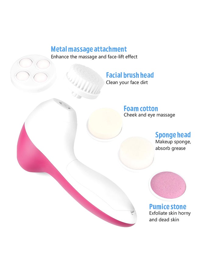 5-In-1 Beauty Care Massager Pink/White - Image 5
