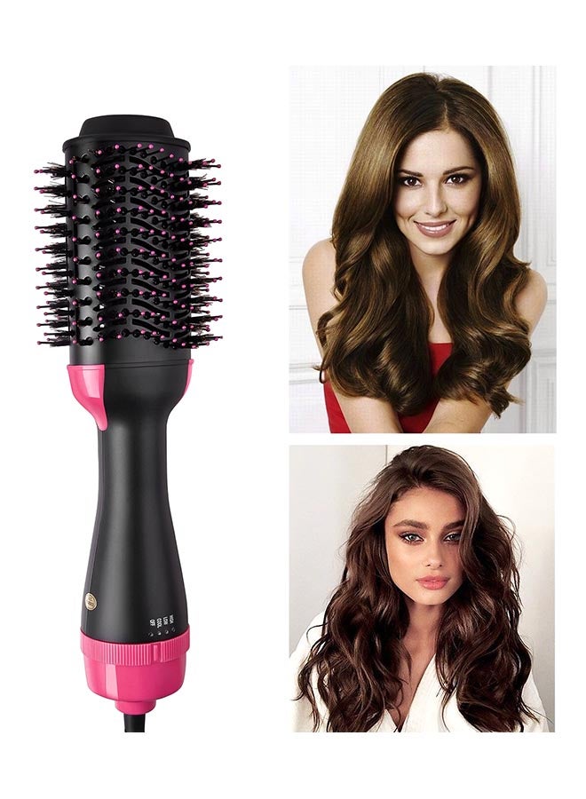 Generic - One Step Hair Dryer And Styler Hot Air Brush Black/Pink - Image 1