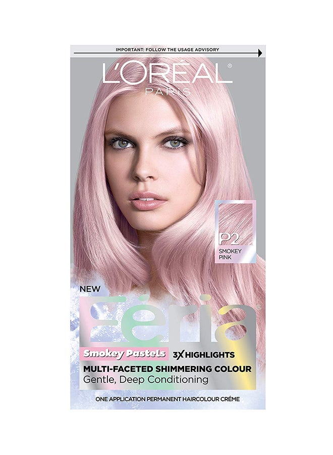 L'OREAL PARIS - Feria Pastels Hair Colour P2 Smokey Pink - Image 1