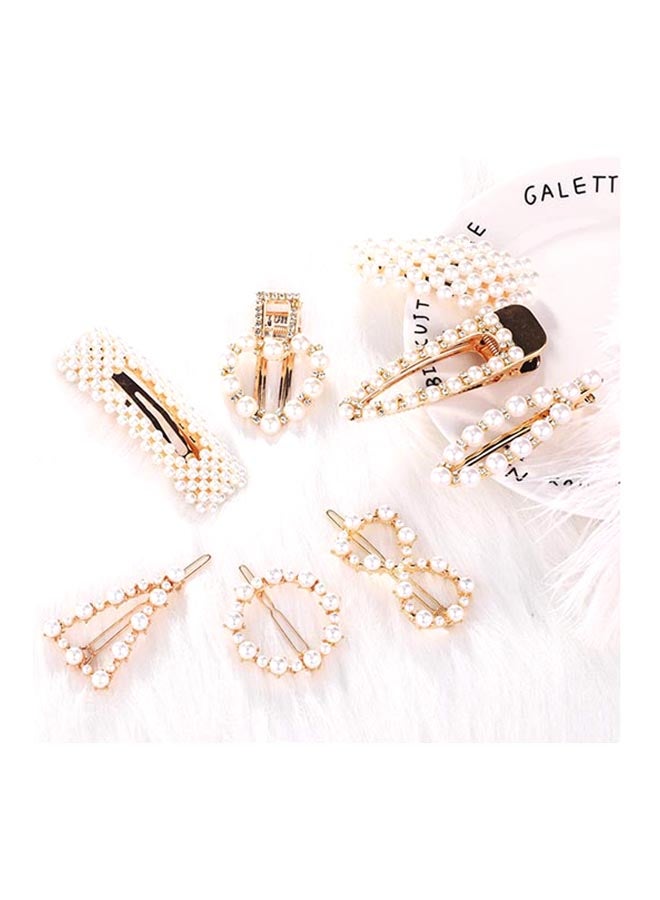 Tatuo 9 Pieces Artificial Pearl Hair Pins Hair Barrettes Decorative Bridal Hair Clips Handmade Hair Accessories - Image 2