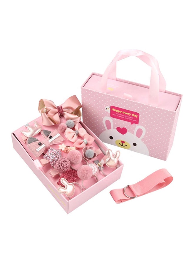Generic 18-Piece Headwear Set Pink  - Image 2
