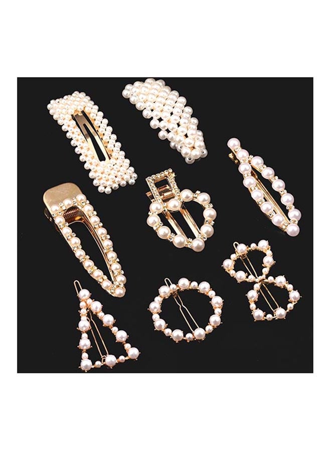 Tatuo 9 Pieces Artificial Pearl Hair Pins Hair Barrettes Decorative Bridal Hair Clips Handmade Hair Accessories - Image 4