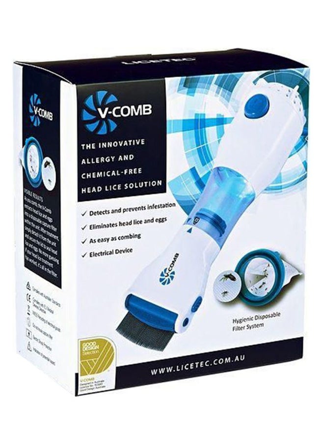 Head Lice Comb White/Blue