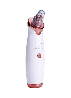 NuSense 5-In-1 Blackhead And Acne Remover Vacuum Cleaning Instrument White/Rose Gold 10cm  - Image 2