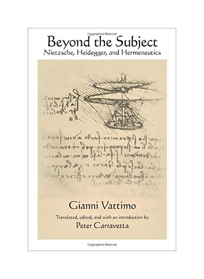 Beyond The Subject: Nietzsche, Heidegger, And Hermeneutics paperback english - 02 January 2020