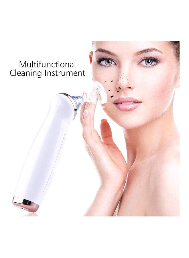NuSense 5-In-1 Blackhead And Acne Remover Vacuum Cleaning Instrument White/Rose Gold 10cm  - Image 5