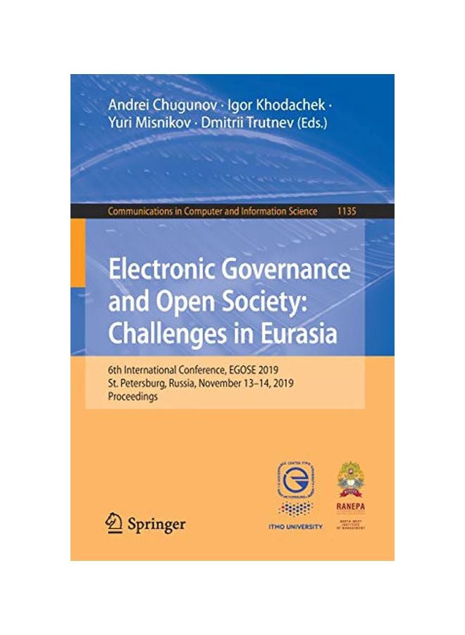 Electronic Governance And Open Society : Challenges In Eurasia paperback english - ﻿23 Jan 2020 