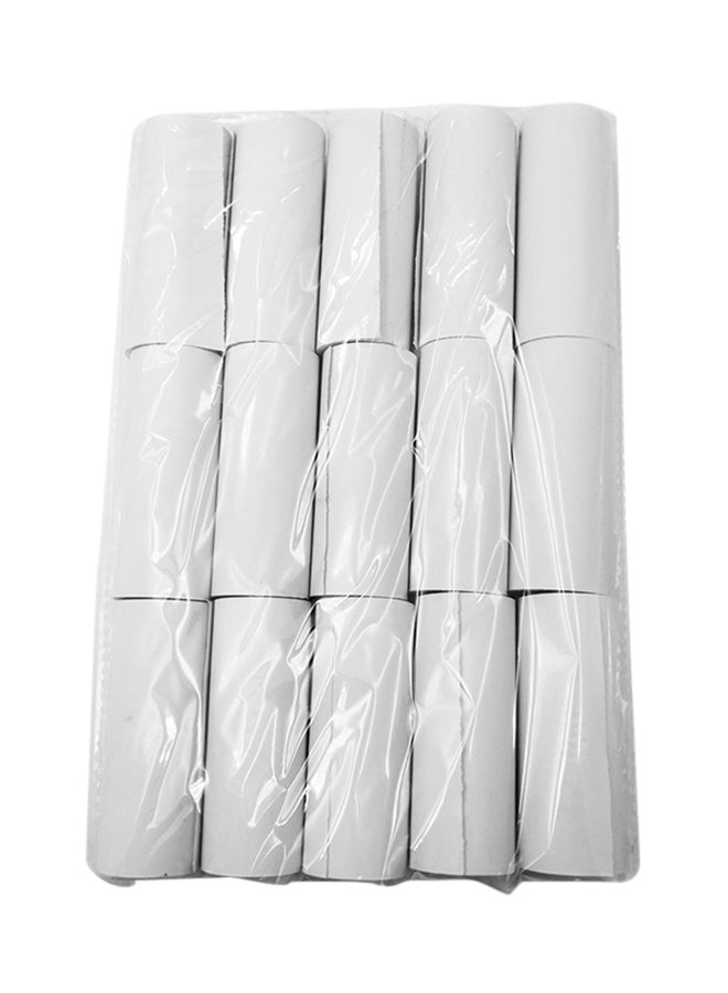 Pack Of 15 Thermal Paper Rolls White 
