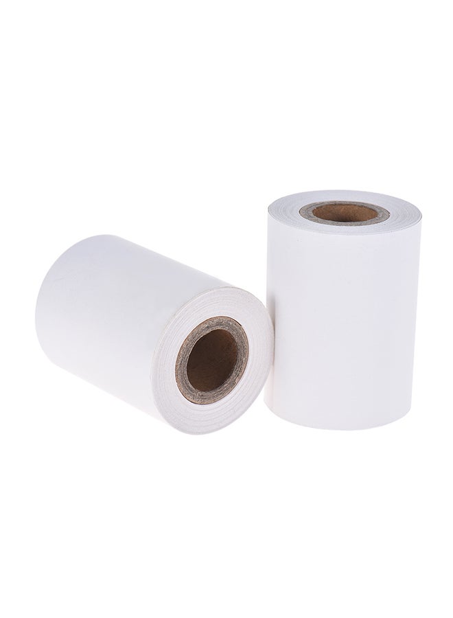 Pack Of 2 Thermal Paper Rolls White  - Image 2