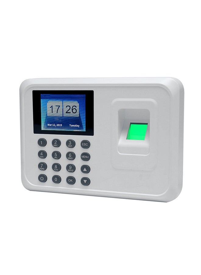 Generic Biometric Fingerprint Attendance Recorder White  - Image 3