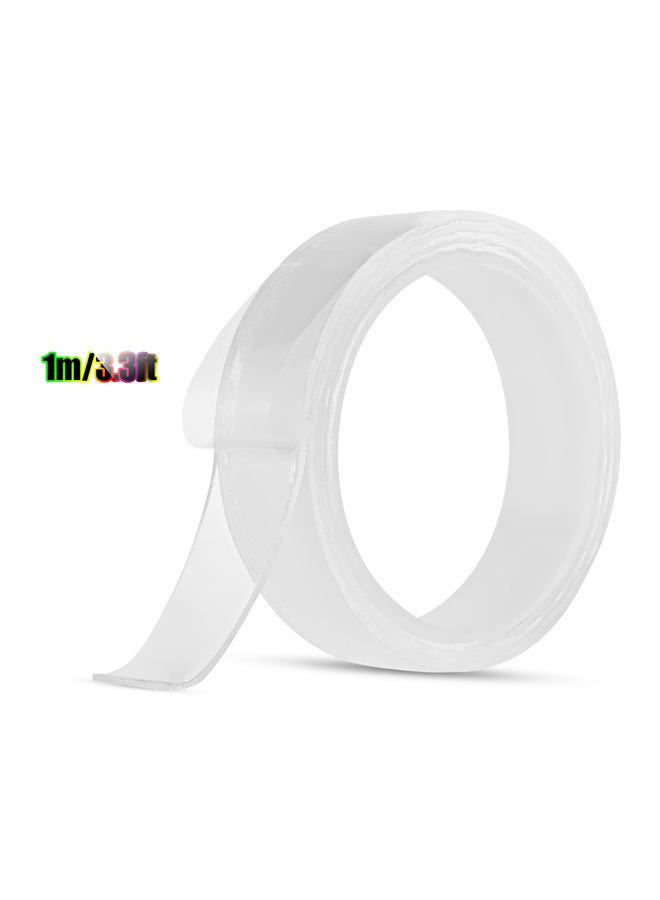 شريط لاصق بوجهين قابل لإعادة الاستخدام أبيض - Image 3