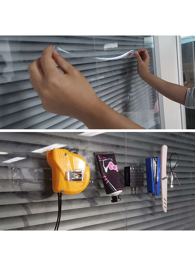 شريط لاصق بوجهين قابل لإعادة الاستخدام أبيض - Image 4