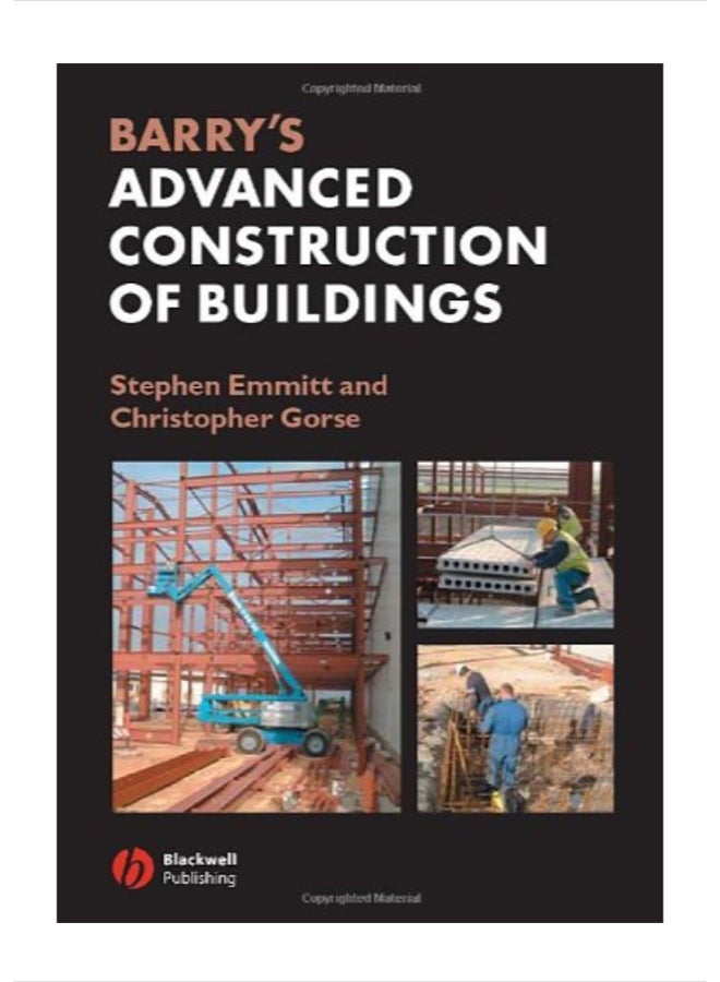 Barry's Advanced Construction Of Buildings Paperback English by Stephen Emmitt - 38779 