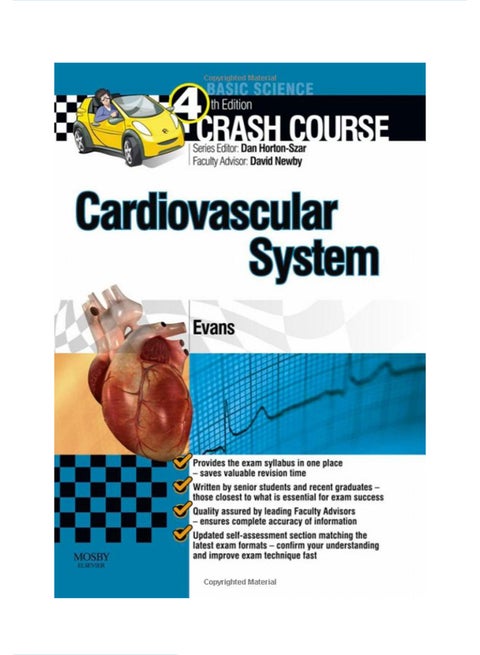 Crash Course Cardiovascular System Paperback English by Evans - 41066