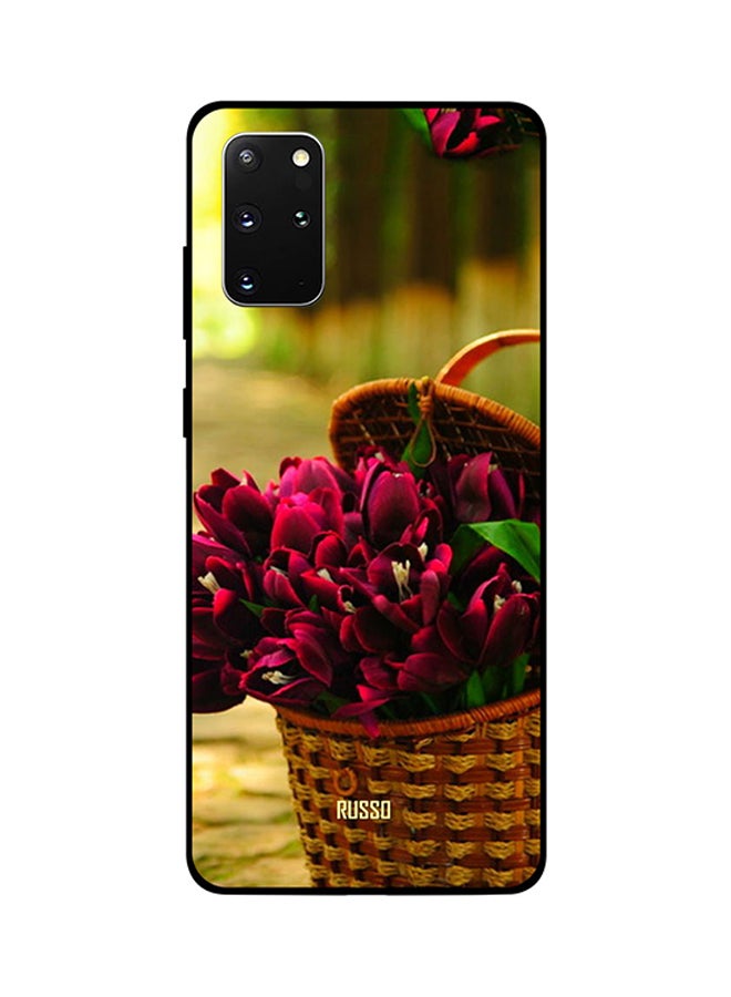 RUSSO Skin Case Cover -for Samsung Galaxy S20 Plus Flowers Basket Flowers Basket