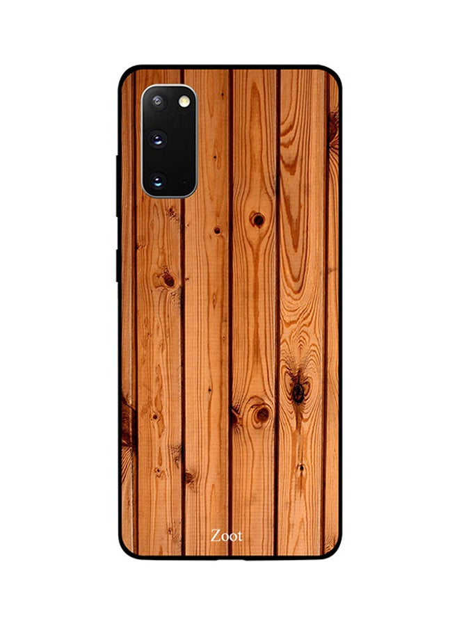 Zoot Skin Case Cover -for Samsung Galaxy S20 Wooden Brown Straight Wooden Brown Straight