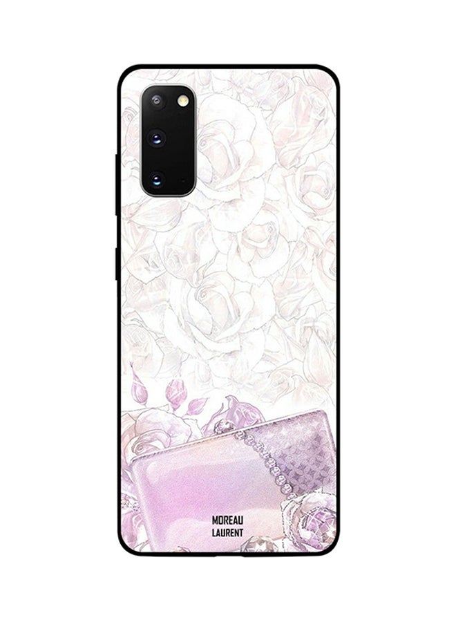 Moreau Laurent Skin Case Cover -for Samsung Galaxy S20 Pink Roses and Pouch Pink Roses and Pouch 