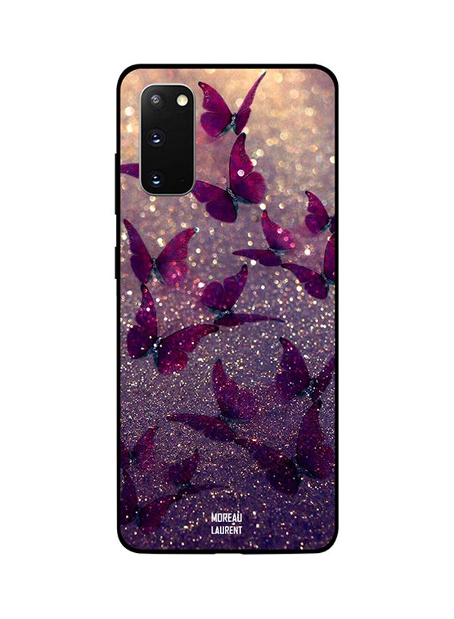 Moreau Laurent Skin Case Cover -for Samsung Galaxy S20 Glitter Butterflies Glitter Butterflies
