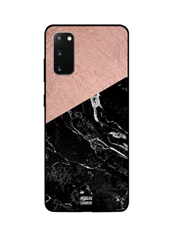 Moreau Laurent Skin Case Cover -for Samsung Galaxy S20 Black & Off White Marble Pattern Black & Off White Marble Pattern