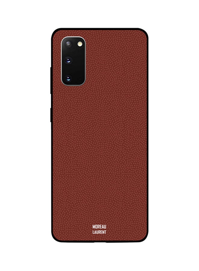 Moreau Laurent Skin Case Cover -for Samsung Galaxy S20 Full Brown Texture Pattern Full Brown Texture Pattern