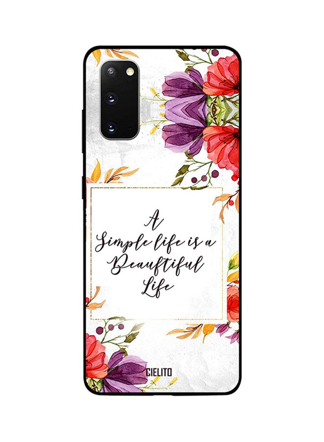 CIELITO Skin Case Cover -for Samsung Galaxy S20 Simple Is A Beautiful Life Simple Is A Beautiful Life