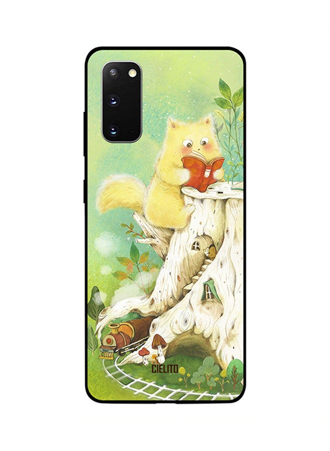 CIELITO Skin Case Cover -for Samsung Galaxy S20 Cat Reading Cat Reading