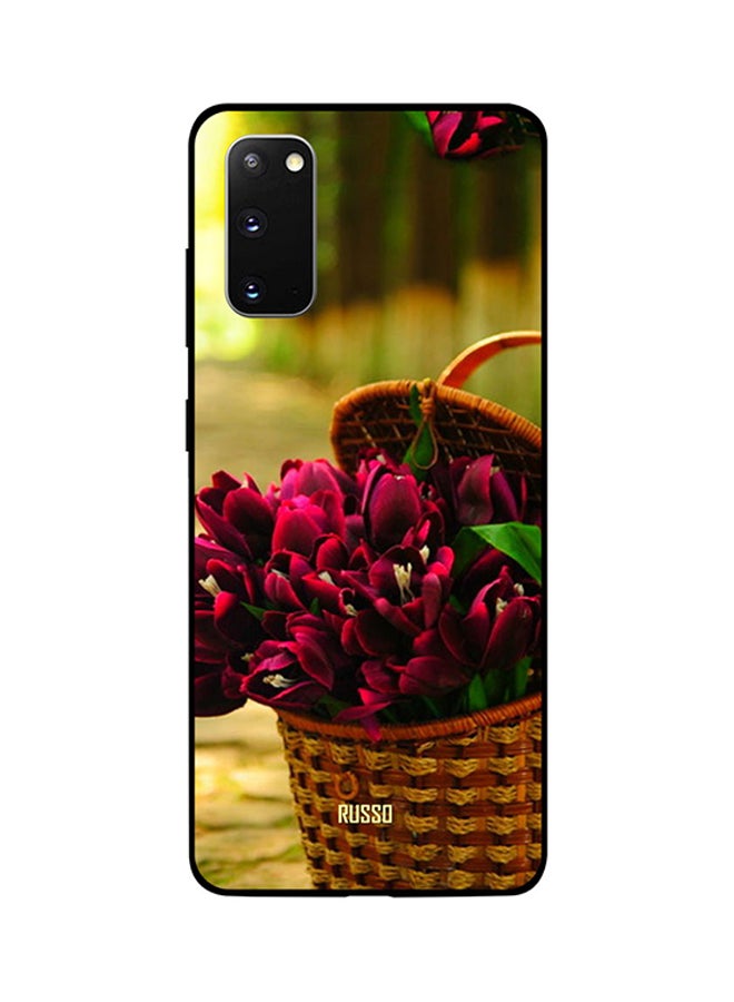 RUSSO Skin Case Cover -for Samsung Galaxy S20 Flowers Basket Flowers Basket