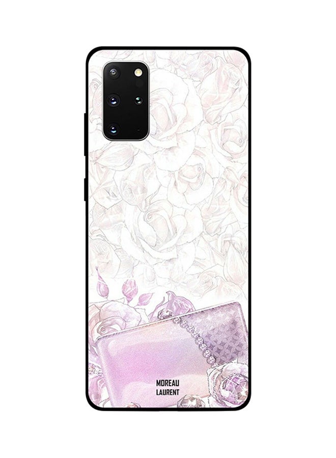 Moreau Laurent Skin Case Cover -for Samsung Galaxy S20 Plus Pink Roses and Pouch Pink Roses and Pouch 