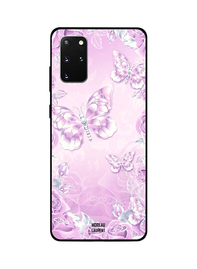 Moreau Laurent Skin Case Cover -for Samsung Galaxy S20 Plus Light Pink Purple Butterflies Light Pink Purple Butterflies