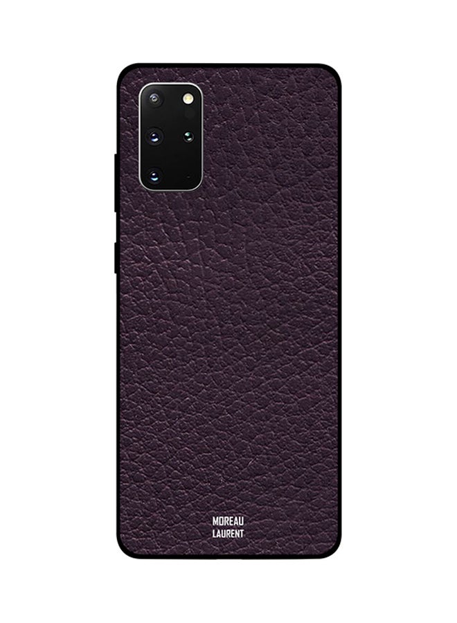 Moreau Laurent Skin Case Cover -for Samsung Galaxy S20 Plus Purple Leather Pattern Purple Leather Pattern