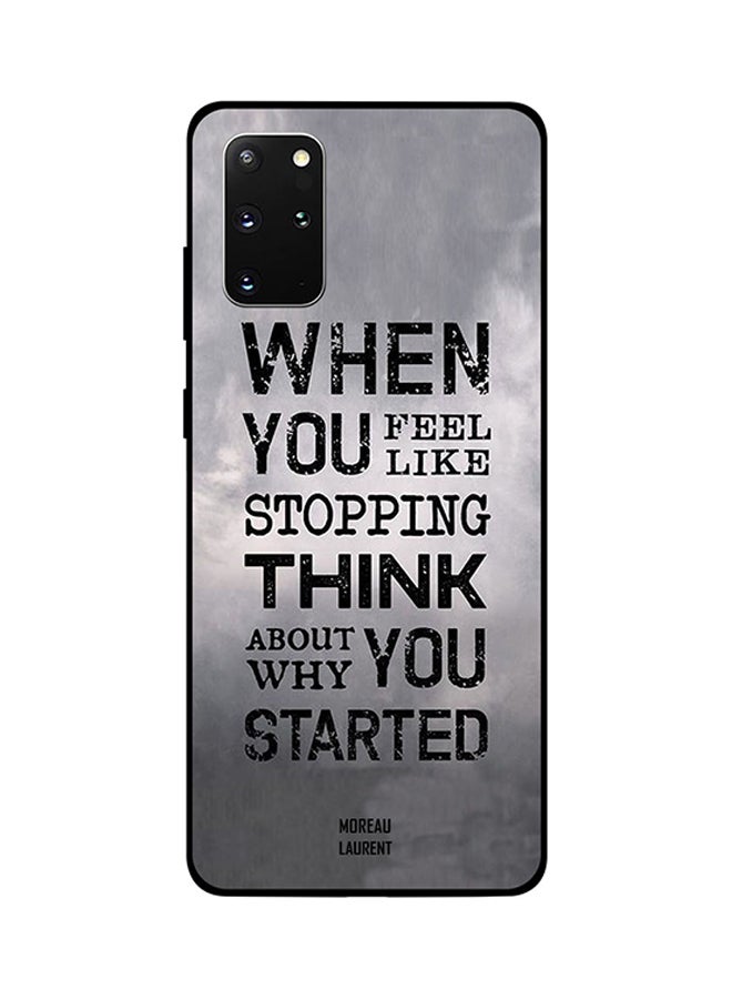 Moreau Laurent Skin Case Cover -for Samsung Galaxy S20 Plus Grey/Black Grey/Black 