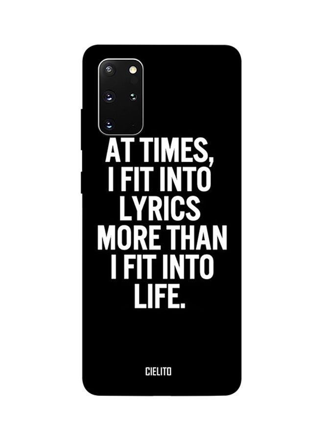 CIELITO Skin Case Cover -for Samsung Galaxy S20 Plus Lyrics More Then Life Lyrics More Then Life