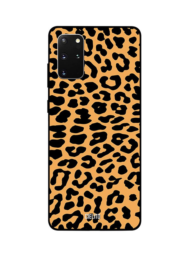 CIELITO Skin Case Cover -for Samsung Galaxy S20 Plus Brown Black Leopard Print Brown Black Leopard Print