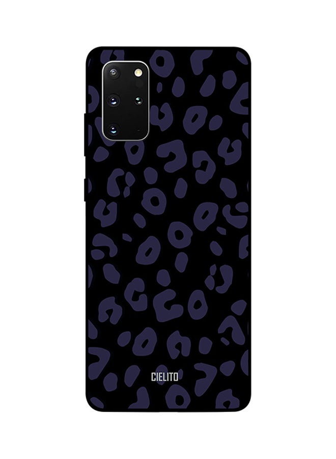 CIELITO Skin Case Cover -for Samsung Galaxy S20 Plus Black & Blue Leopard Print Black & Blue Leopard Print
