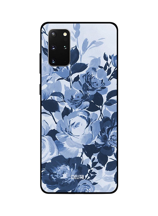 سيليتو Skin Case Cover -for Samsung Galaxy S20 Plus Blue White Floral Print Blue White Floral Print