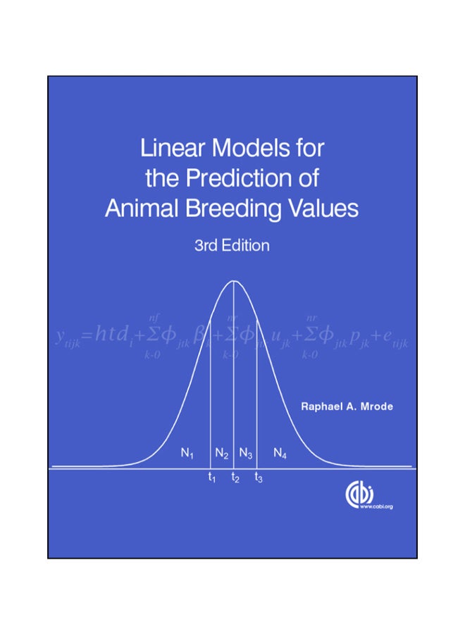 Linear Models For The Prediction Of Animal Breeding Values hardcover english - 41736 