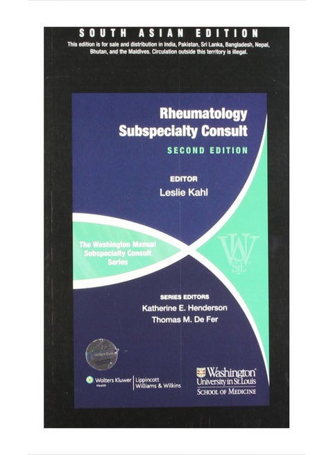 Rheumatology Subspeciality Consult paperback english - 2012