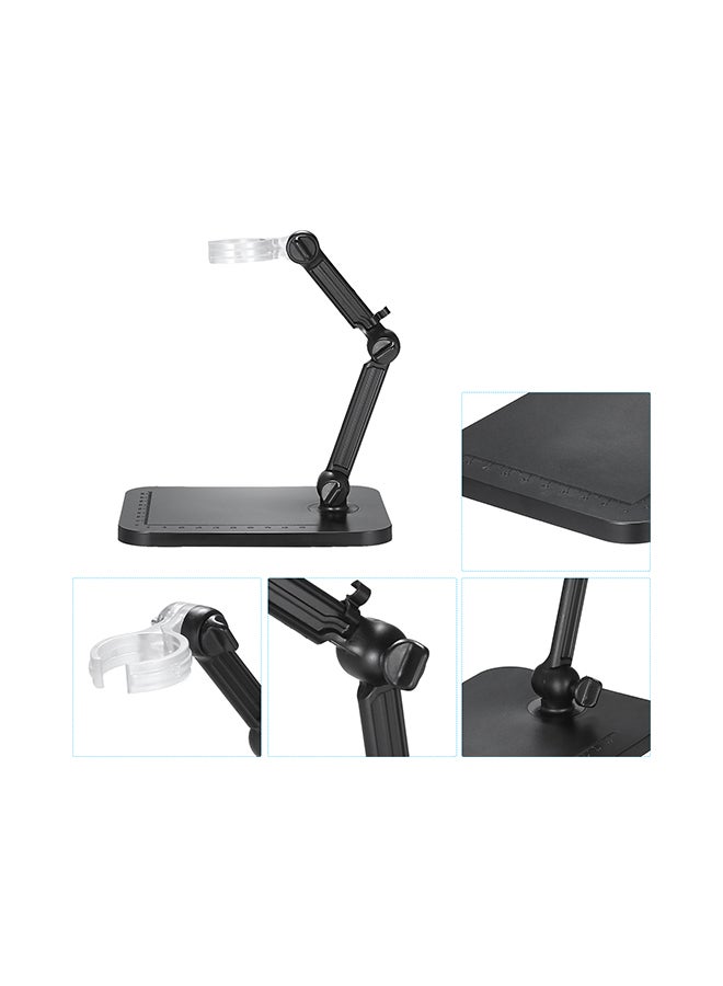 Mini Magnifier Camera Stand Holder Black  - Image 4