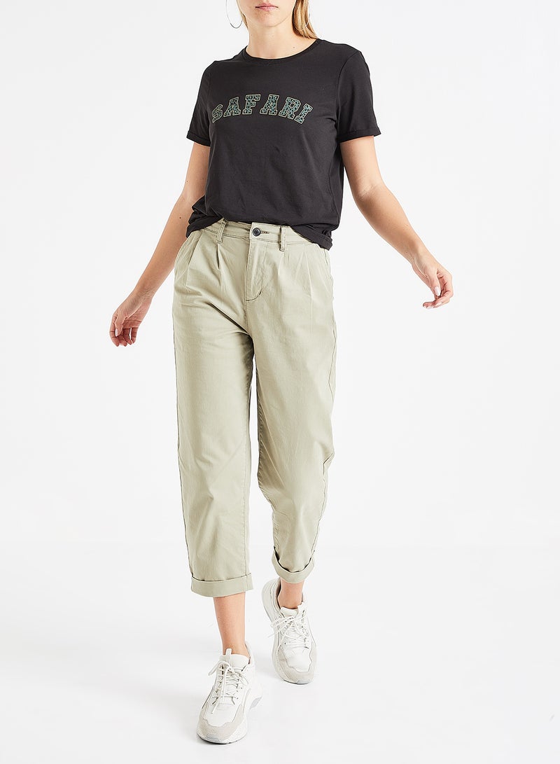 فيرو مودا تيشيرت بطبعة سفاري أسود - Image 2