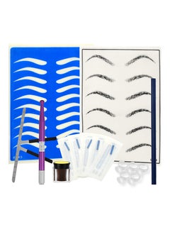 Professional Eyebrow Permanent Tattoo Microblading Set Multicolour