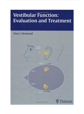 Vestibular Function; Evaluation And Treatment. Hardcover English by Alan L. Desmond - 38133 - v1582548793/N35121598A_1