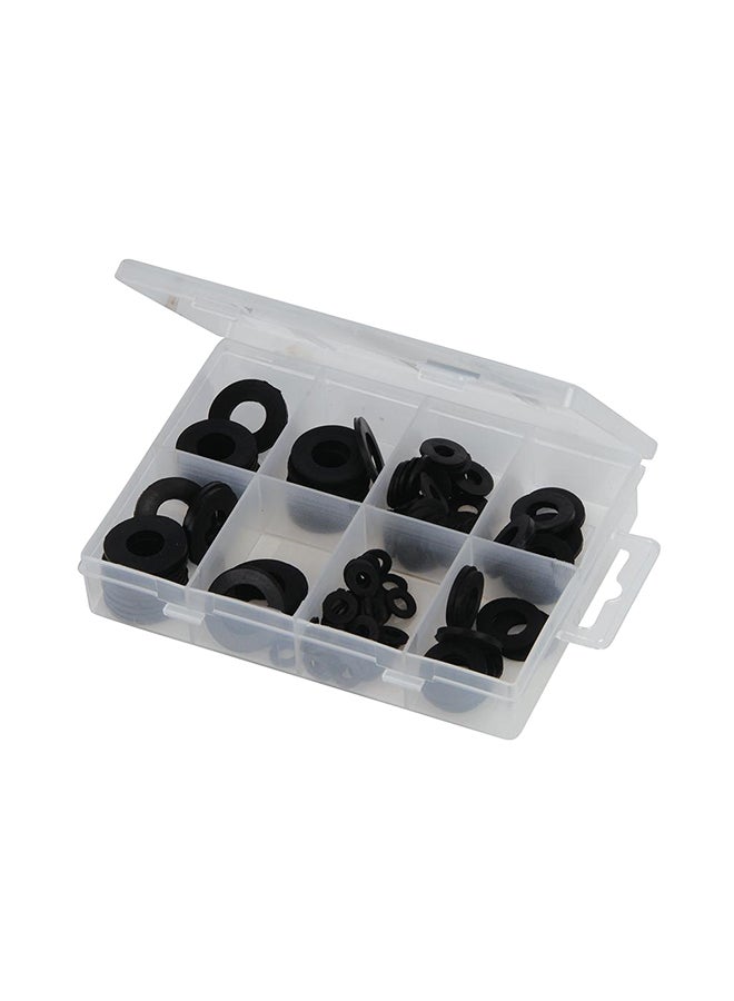 120-Piece Rubber Washers Pack Set Black  - Image 1