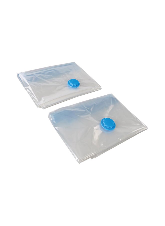 2 Piece Vacuum Storage Bag Clear 1300 x 1100mm Clear