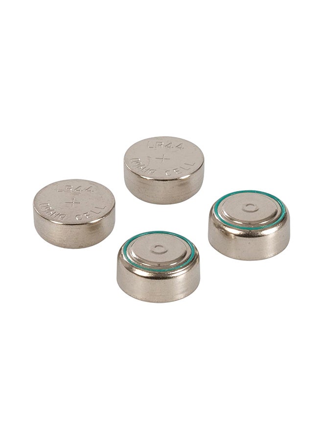 Generic - 4-Piece LR44 Alkaline Button Cell Battery Set Silver - Image 1