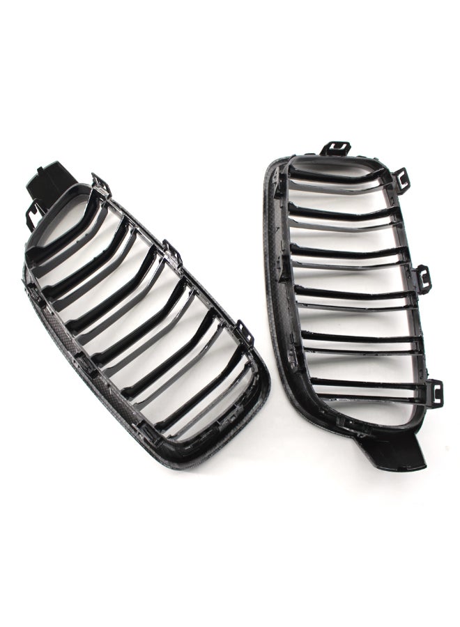 Generic 2-Piece Front Kidney Replacement Grill For BMW 3 Series F30 F35 2012-2016  - Image 3