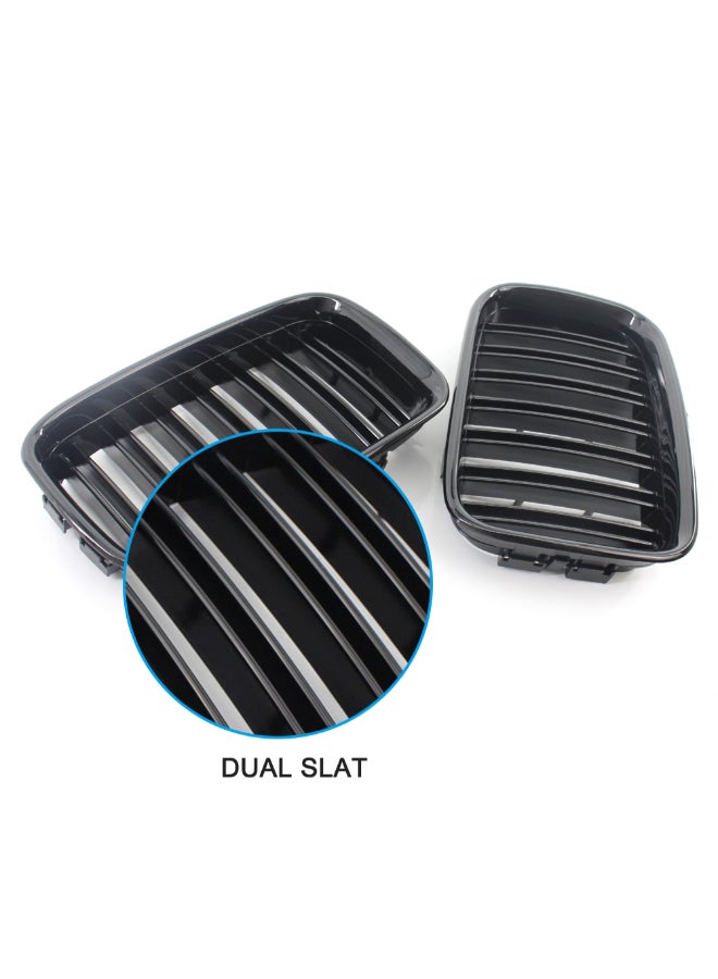 Generic 2-Piece Dual Slat Front Repalcement Grill For BMW 3 Series E36 1992-1996  - Image 3